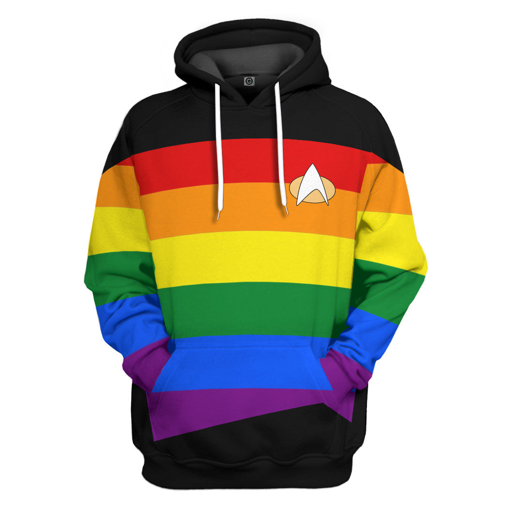 LGBT Pride Month Star Trek The Next Generation 1987 1994 All Over Print T-Shirt Hoodie Fan Gifts Idea