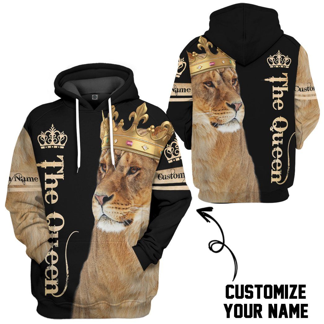 Lion Queen Custom Name Tshirt Hoodie Apparel