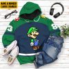 Luigi Sports Custom Name Custom Number Hoodie Tshirt Apparel 3