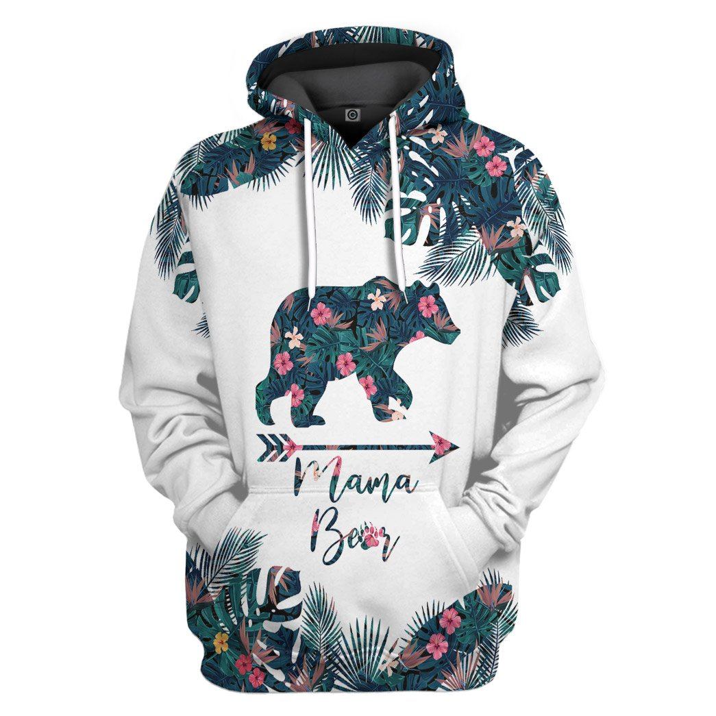 Mama Bear Mothers Day Gift All Over Print T-Shirt Hoodie Fan Gifts Idea