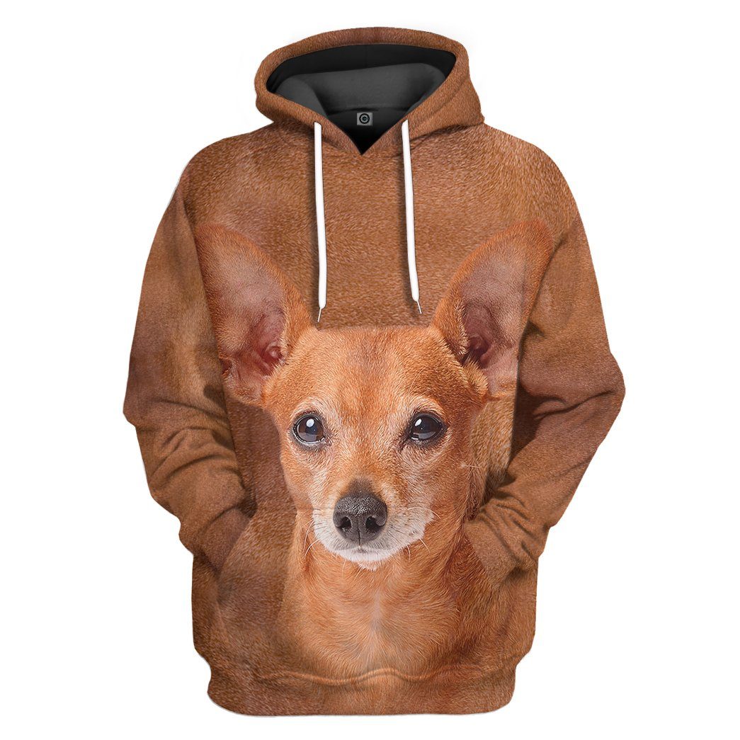 Miniature Pinscher Dog Front And Back Tshirt Hoodie Apparel