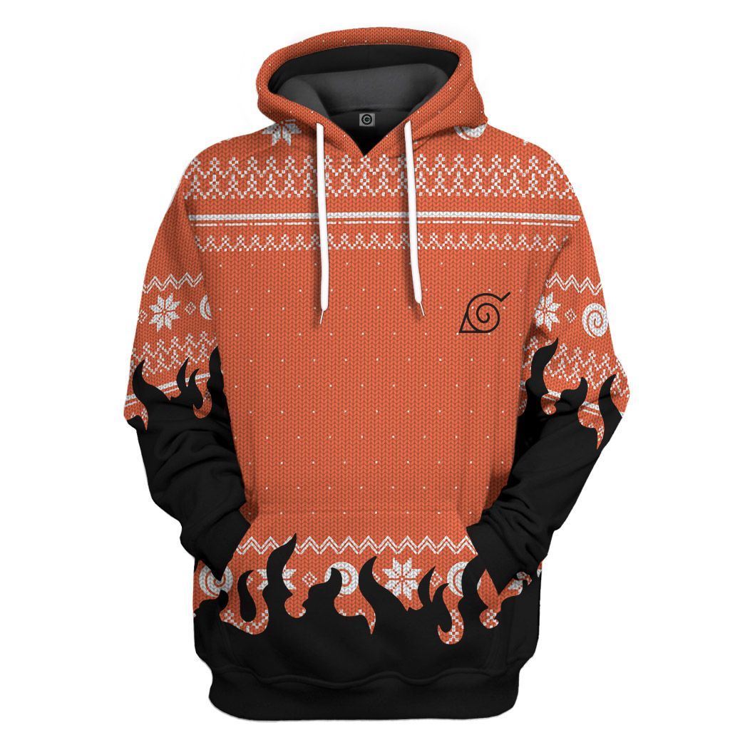 Naruto Ugly Christmas Sweater All Over Print T-Shirt Hoodie Fan Gifts Idea