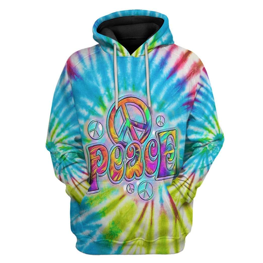 Peace Sign Colour Custom Hoodie Apparel