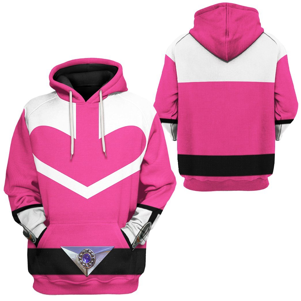 Pink Power Rangers Time Force Tshirt Hoodie Apparel