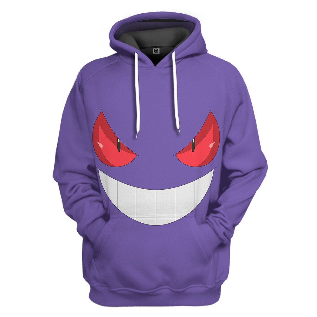 Pok mon Gengar Tshirt Hoodie Apparel All Day Tee