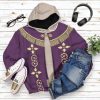 Pope Francis In Purple Liturgical Vestment Custom Hoodie Apparel 5