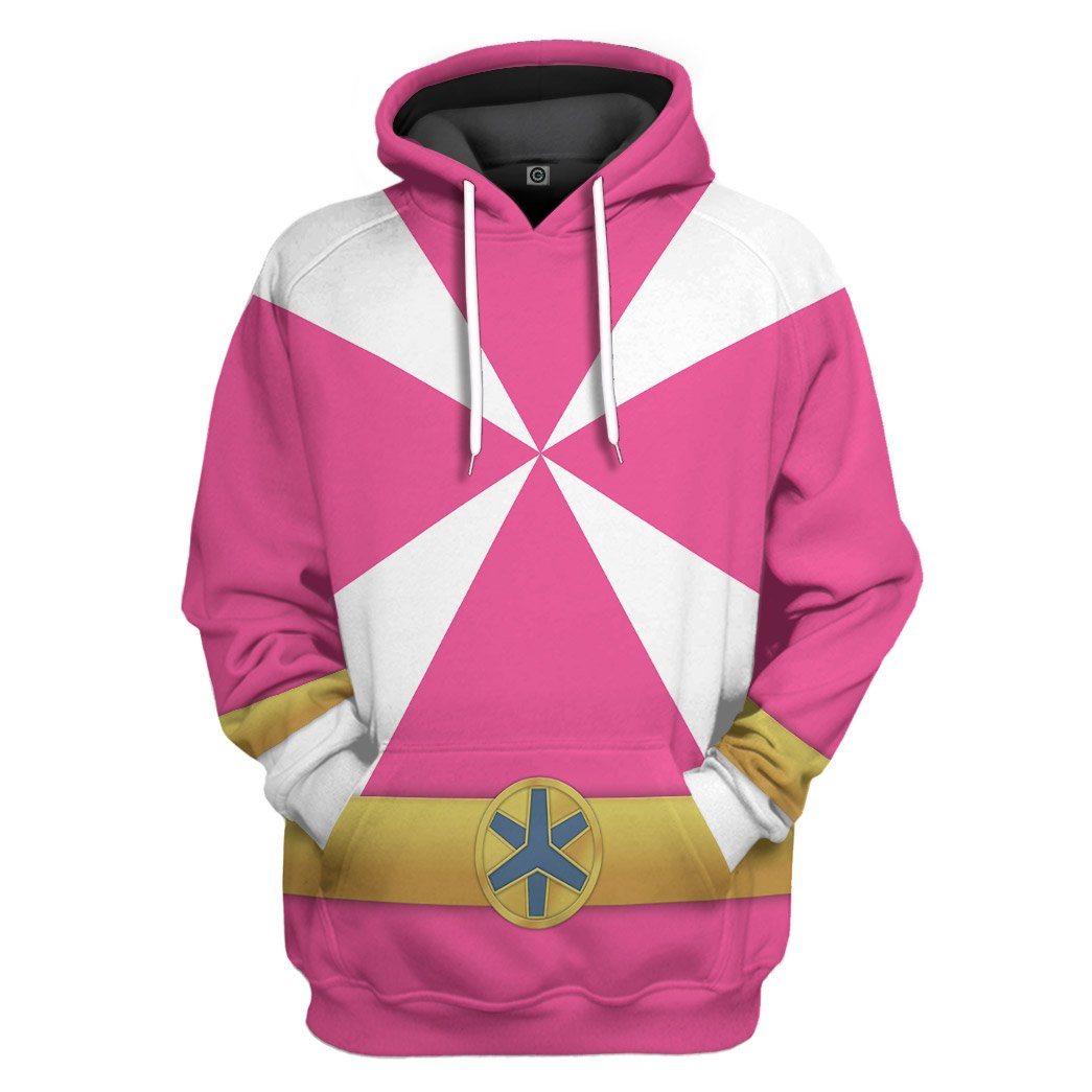 Power Rangers Lightspeed Rescue Pink Ranger All Over Print T-Shirt Hoodie Fan Gifts Idea