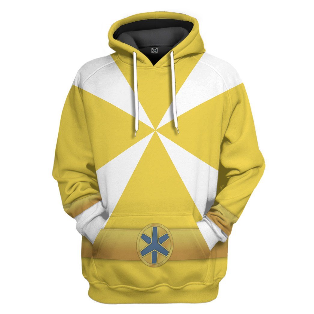 Power Rangers Lightspeed Rescue Yellow Ranger All Over Print T-Shirt Hoodie Fan Gifts Idea