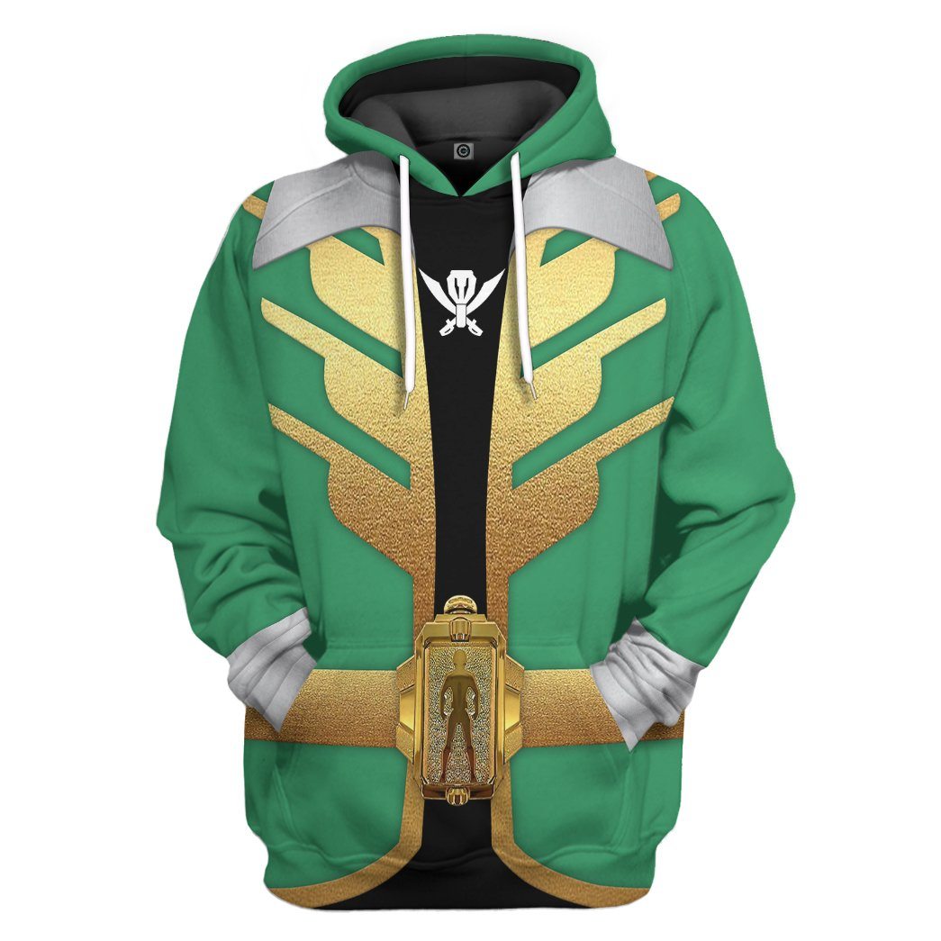 Power Rangers Megaforce Green Ranger All Over Print T-Shirt Hoodie Fan Gifts Idea