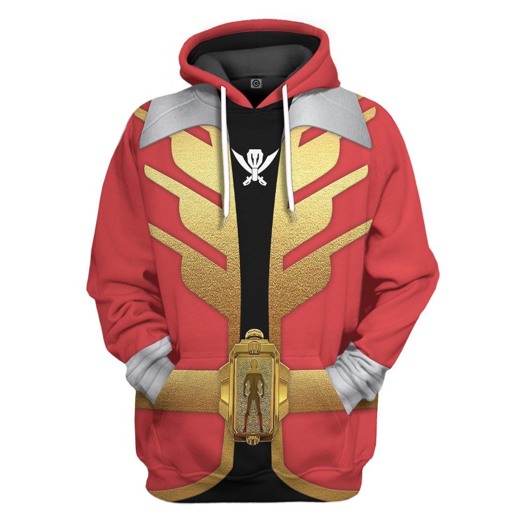 Power Rangers Megaforce Red Ranger All Over Print T-Shirt Hoodie Fan Gifts Idea