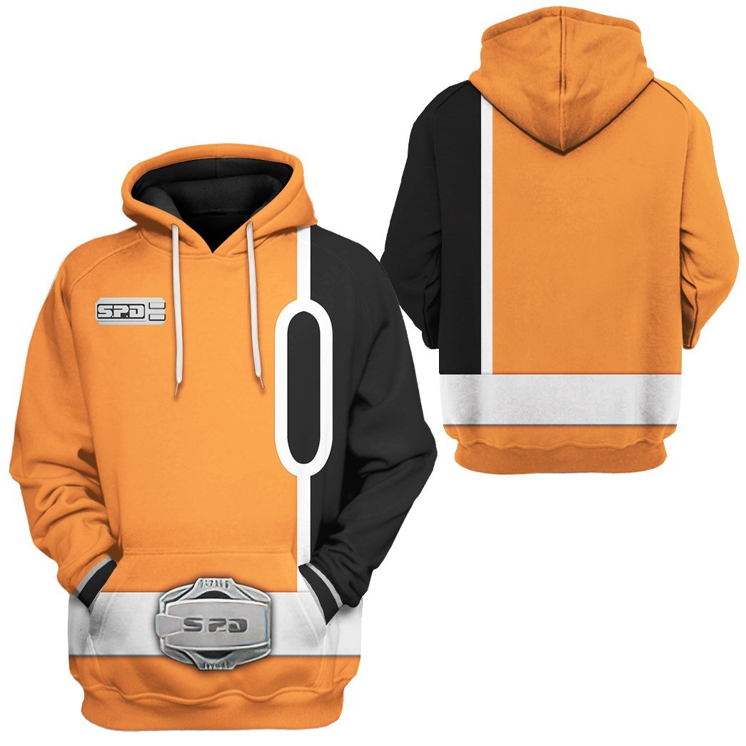 Power Rangers SPD Orange Tshirt Hoodie Apparel