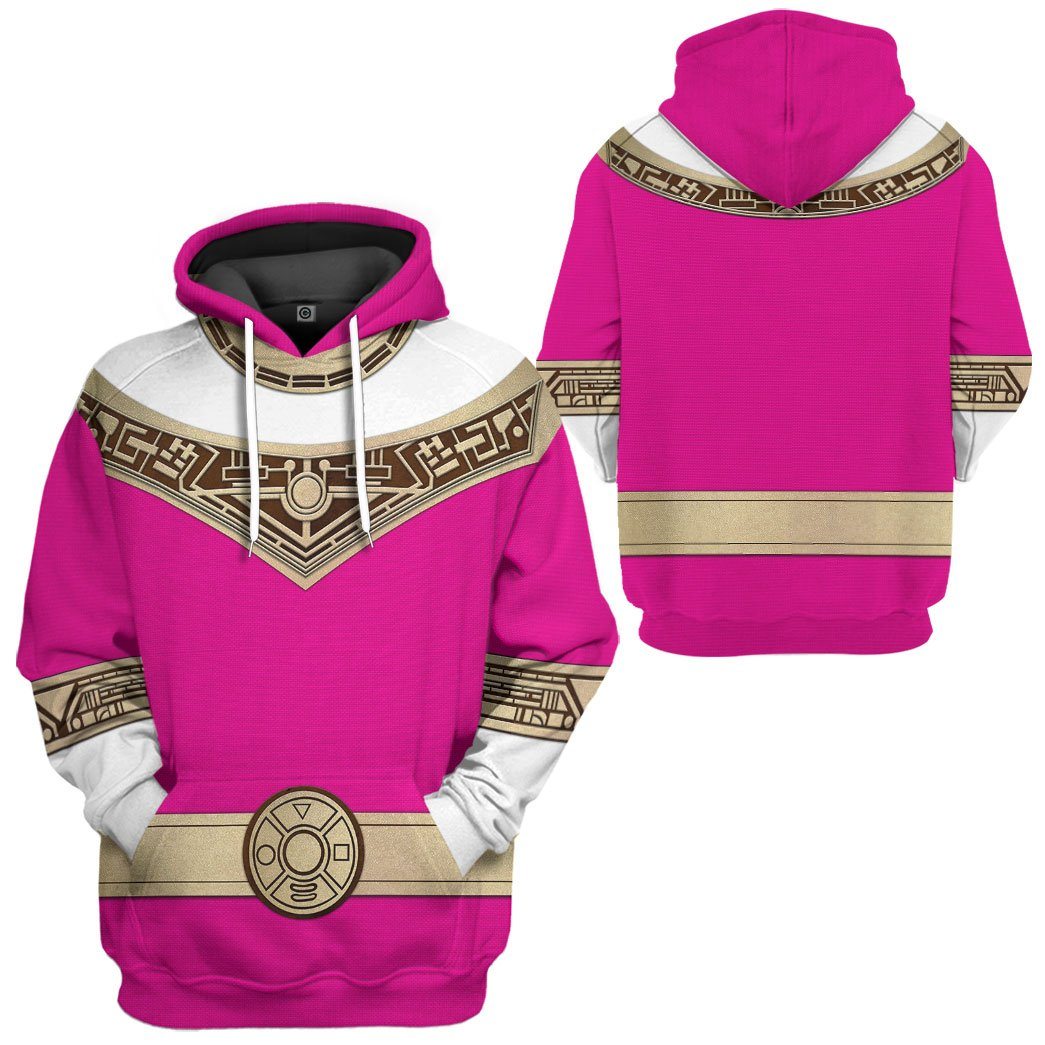 Power Rangers Zeo Pink All Over Print T-Shirt Hoodie Fan Gifts Idea