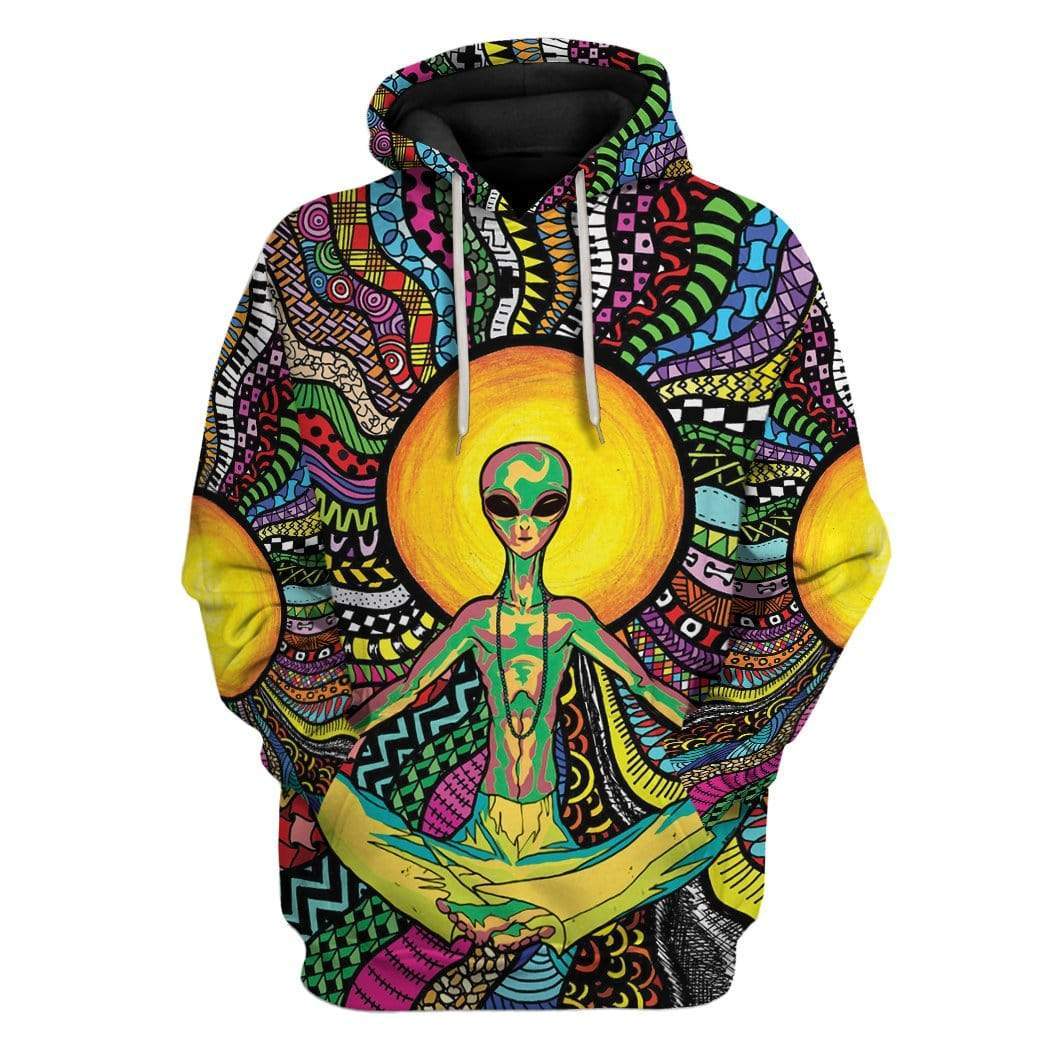 Psychedelic Alien Yoga T-Shirts Hoodies Apparel