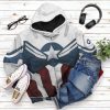 Sam Wilson Captain America All Over Print T-Shirt Hoodie Fan Gifts Idea 9