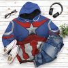 Sam Wilson Captain American 2 All Over Print T-Shirt Hoodie Fan Gifts Idea 9