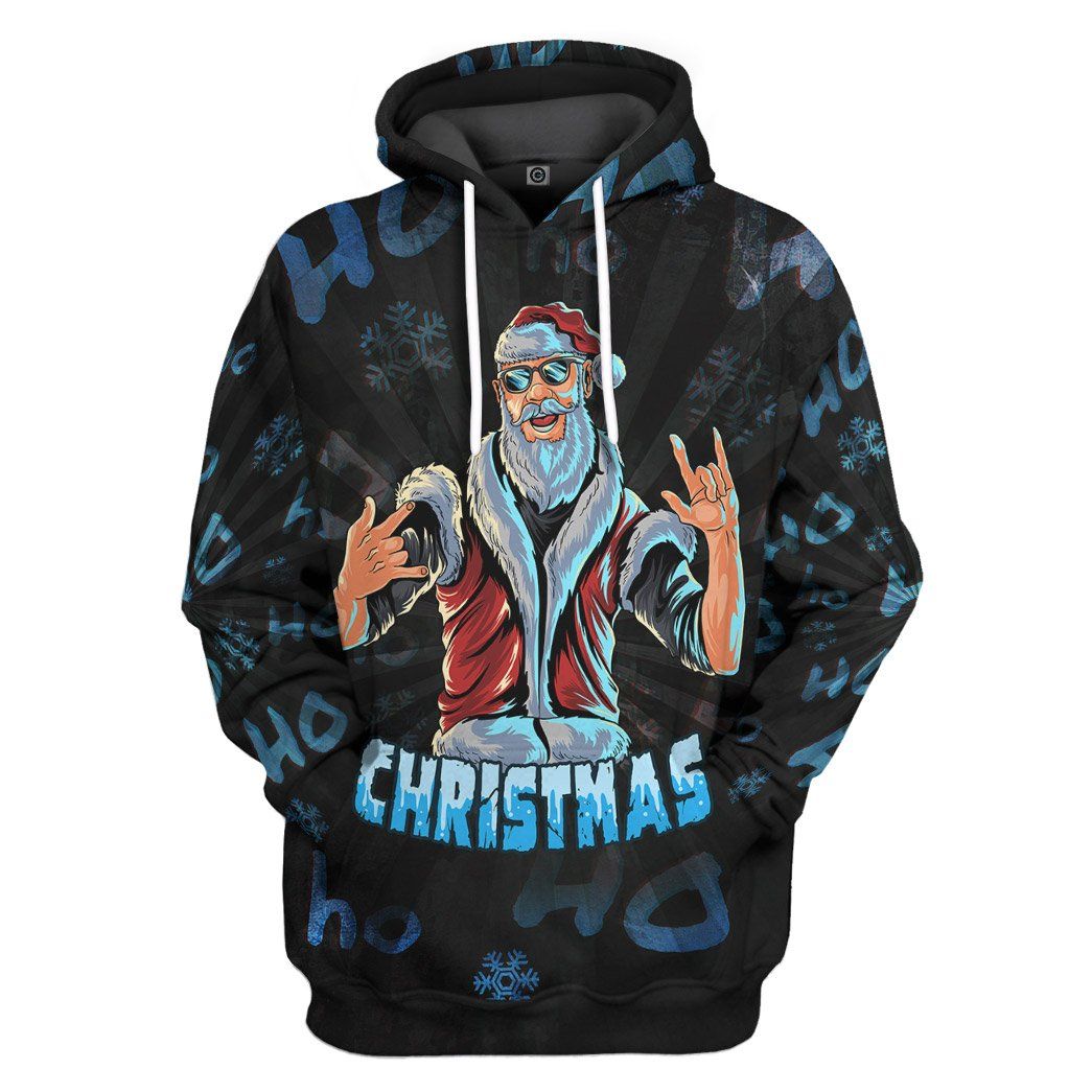 Santa Crazy Custom Hoodie Apparel