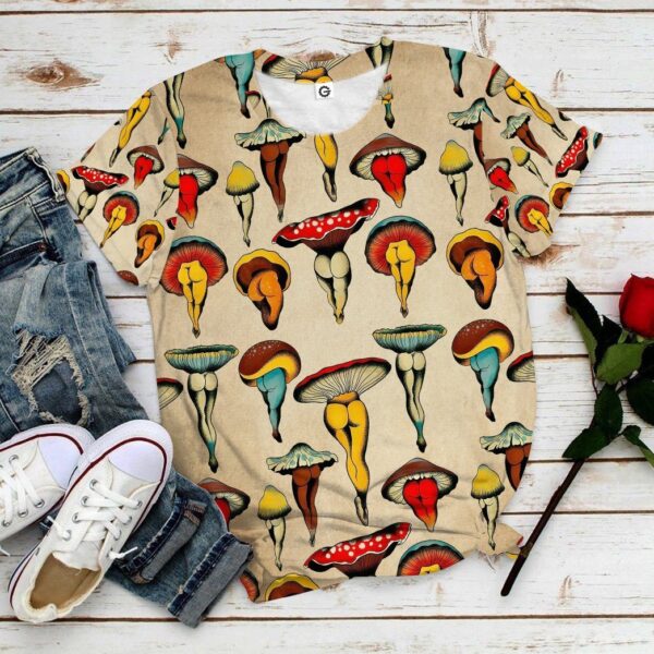 Sexy Mushroom All Over Print T-Shirt Hoodie Fan Gifts Idea 11