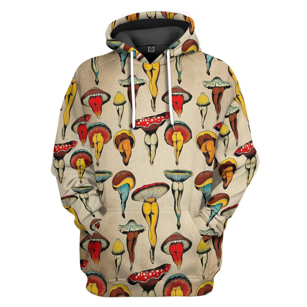 Sexy Mushroom All Over Print T-Shirt Hoodie Fan Gifts Idea