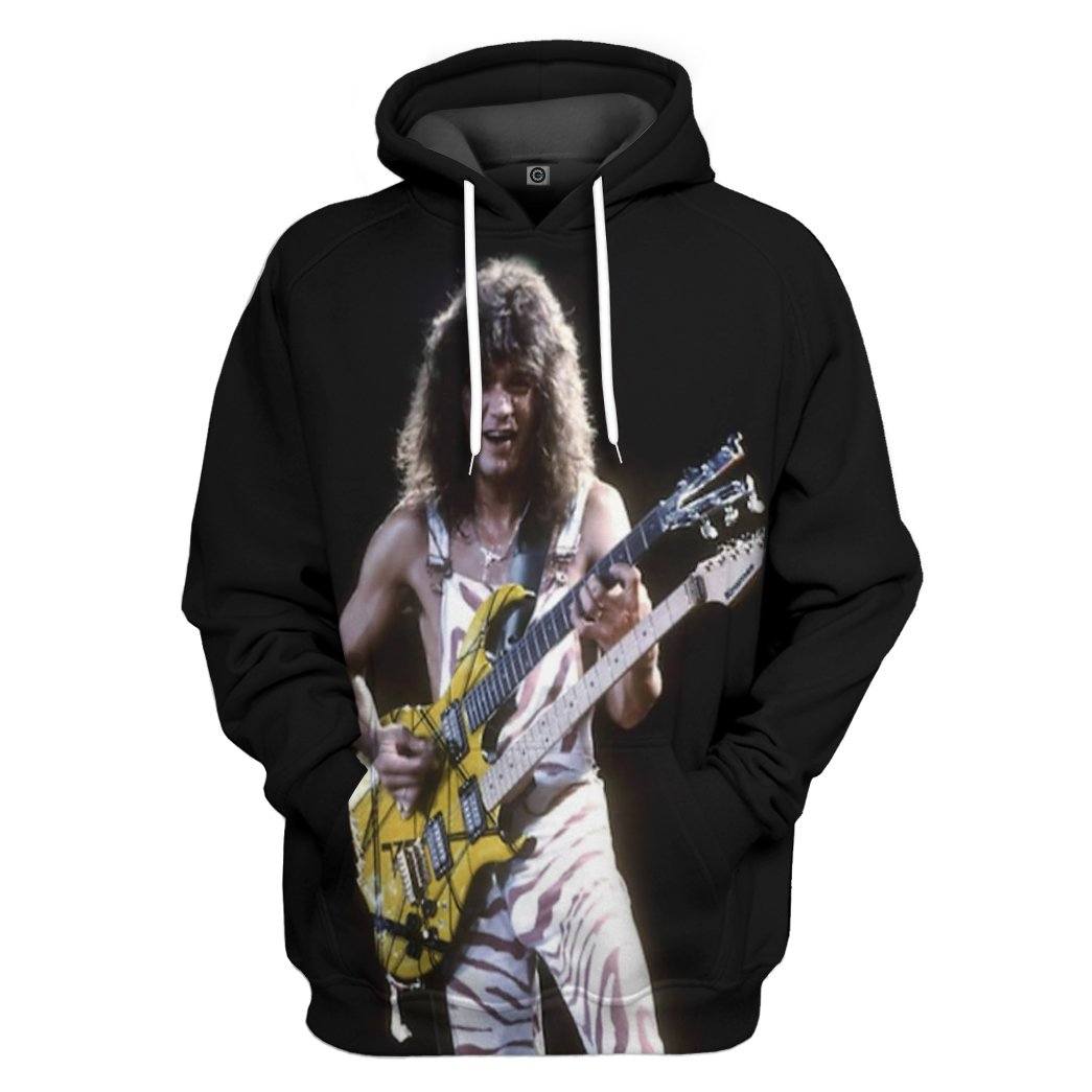 Singer Stripe Guitar All Over Print T-Shirt Hoodie Fan Gifts Idea