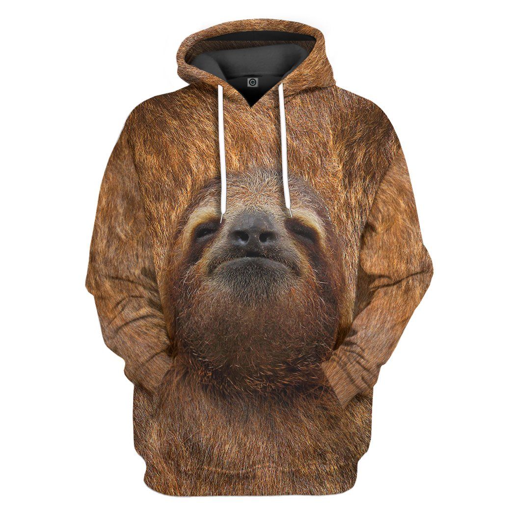 Sloth Front And Back Tshirt Hoodie Apparel