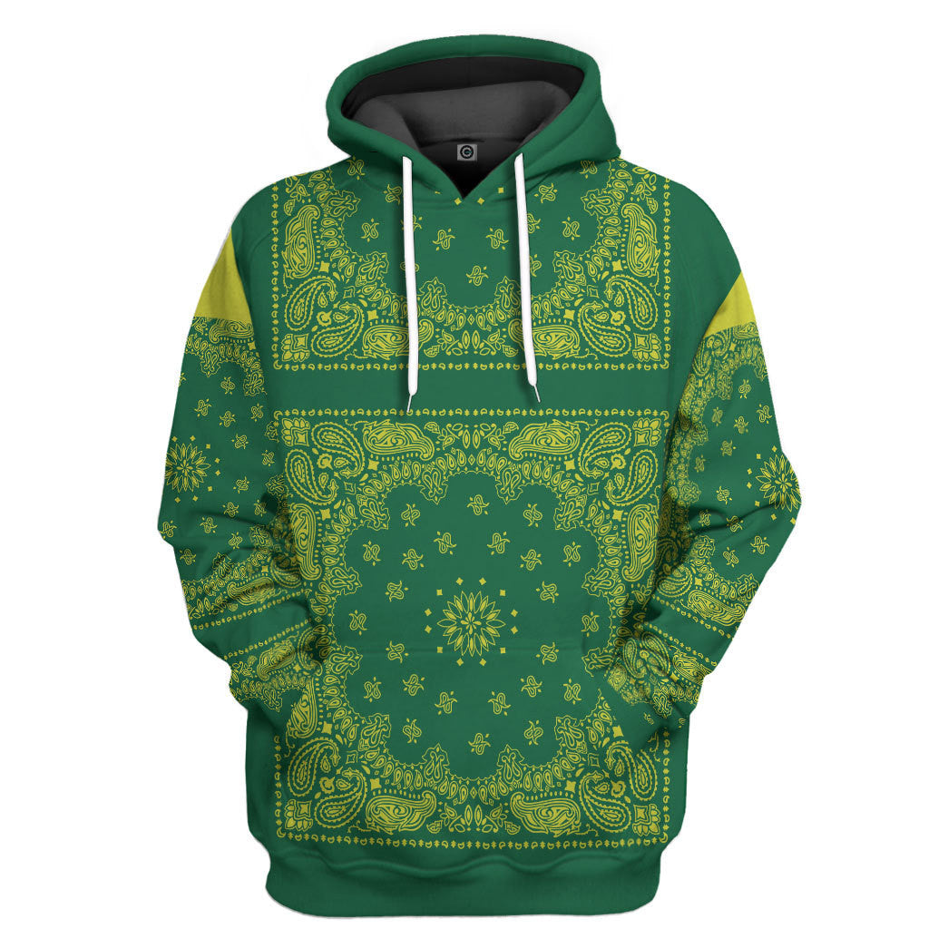 Snoop Green Bandana All Over Print T-Shirt Hoodie Fan Gifts Idea