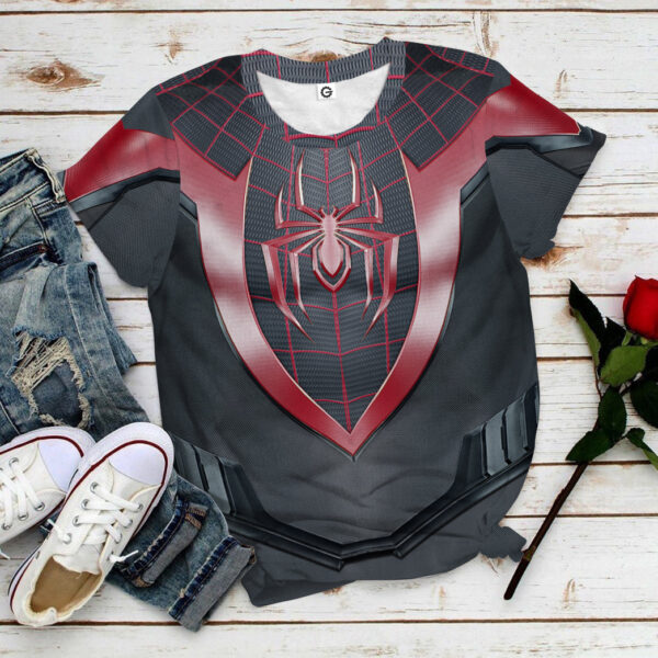 Spiderman Miles Morales All Over Print T-Shirt Hoodie Fan Gifts Idea 25