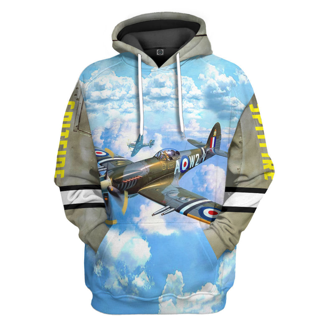 Spitfire All Over Print T-Shirt Hoodie Fan Gifts Idea