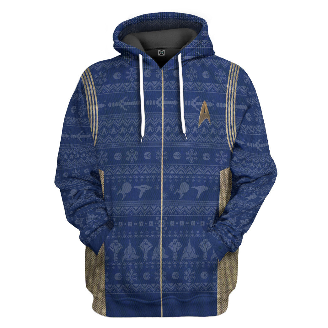 Star Trek Discovery 2017 Present Ugly Christmas Custom Hoodie Tshirt Apparel