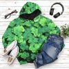 St Patricks Day Shamrock All Over Print T-Shirt Hoodie Fan Gifts Idea 15
