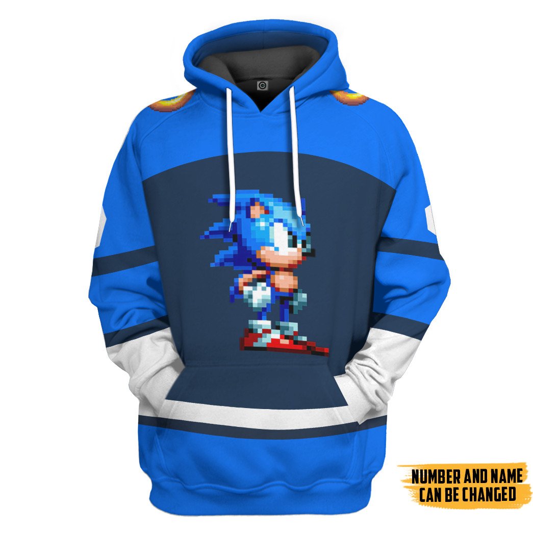 STH Sonic Sport Custom Name Custom Number Hoodie Tshirt Apparel