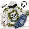 Sunflower Skull Custom Tshirt Hoodie Appaprel 13