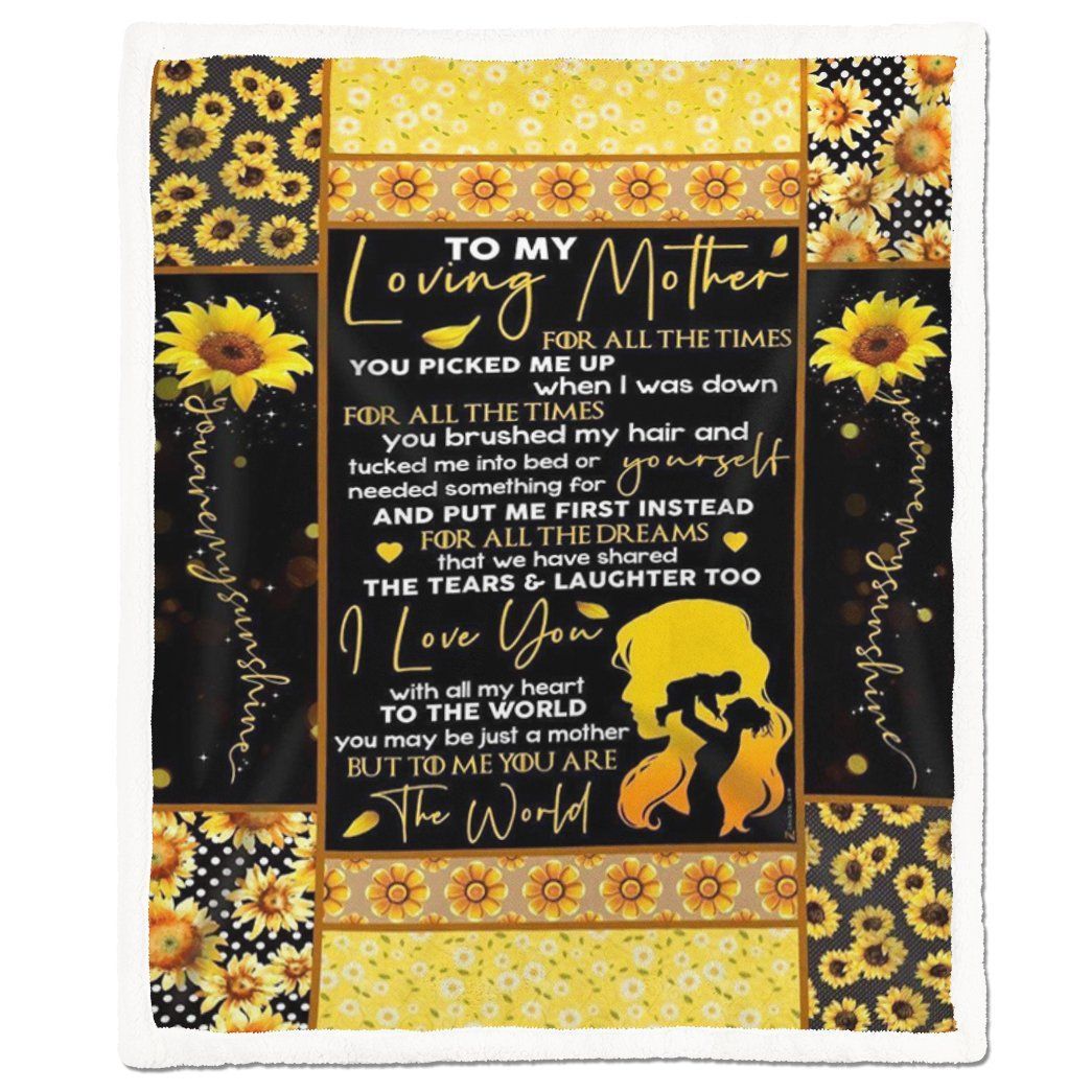 Alldaytee Sunflower To My Loving Mother Blanket