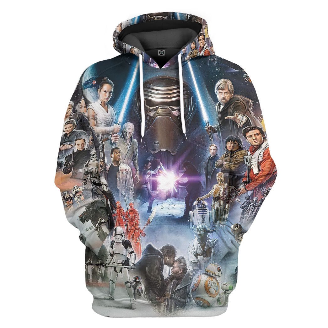 Star Wars Characters All Over Print T-Shirt Hoodie Fan Gifts Idea