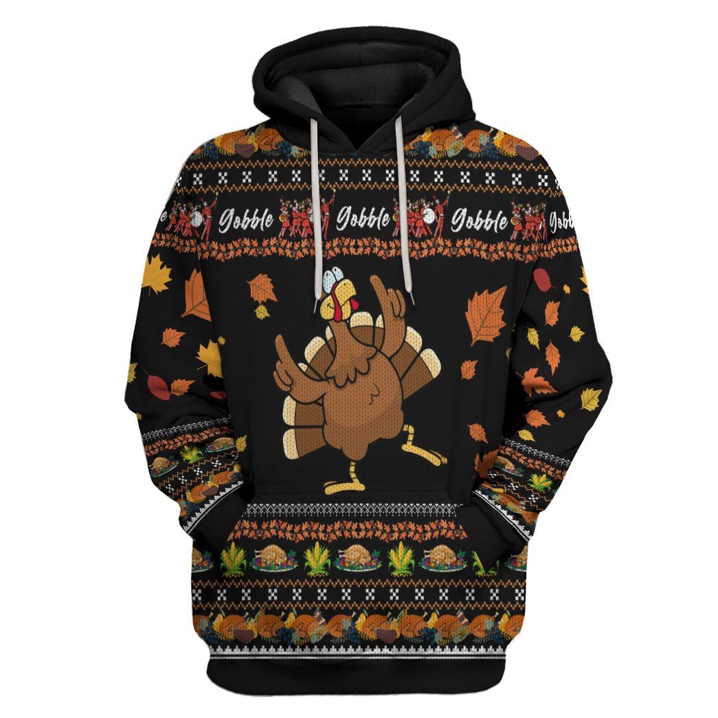 Thanksgiving Turkey Ugly Sweaters Custom Hoodie Apparel