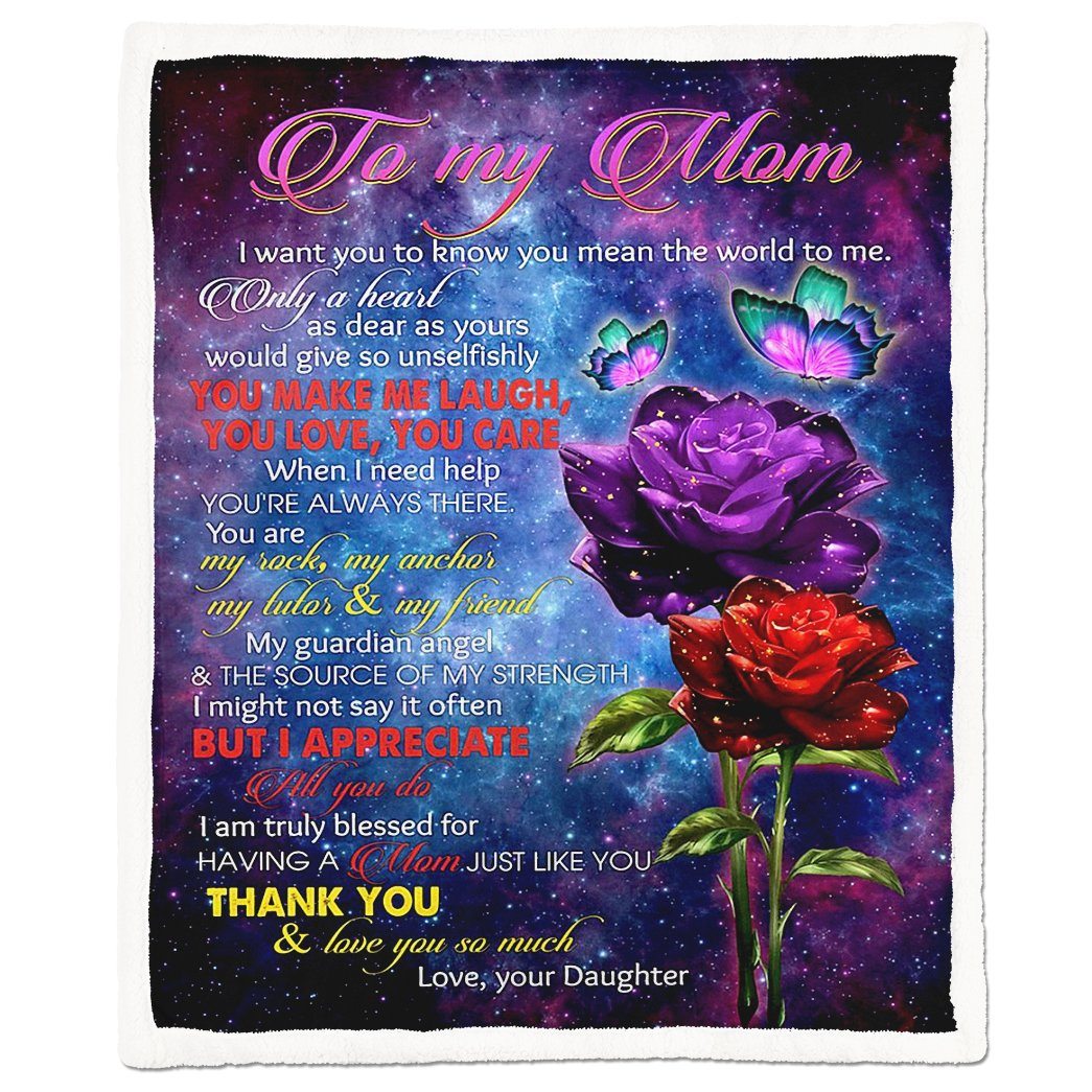 Alldaytee To My Mom Rosie Blanket