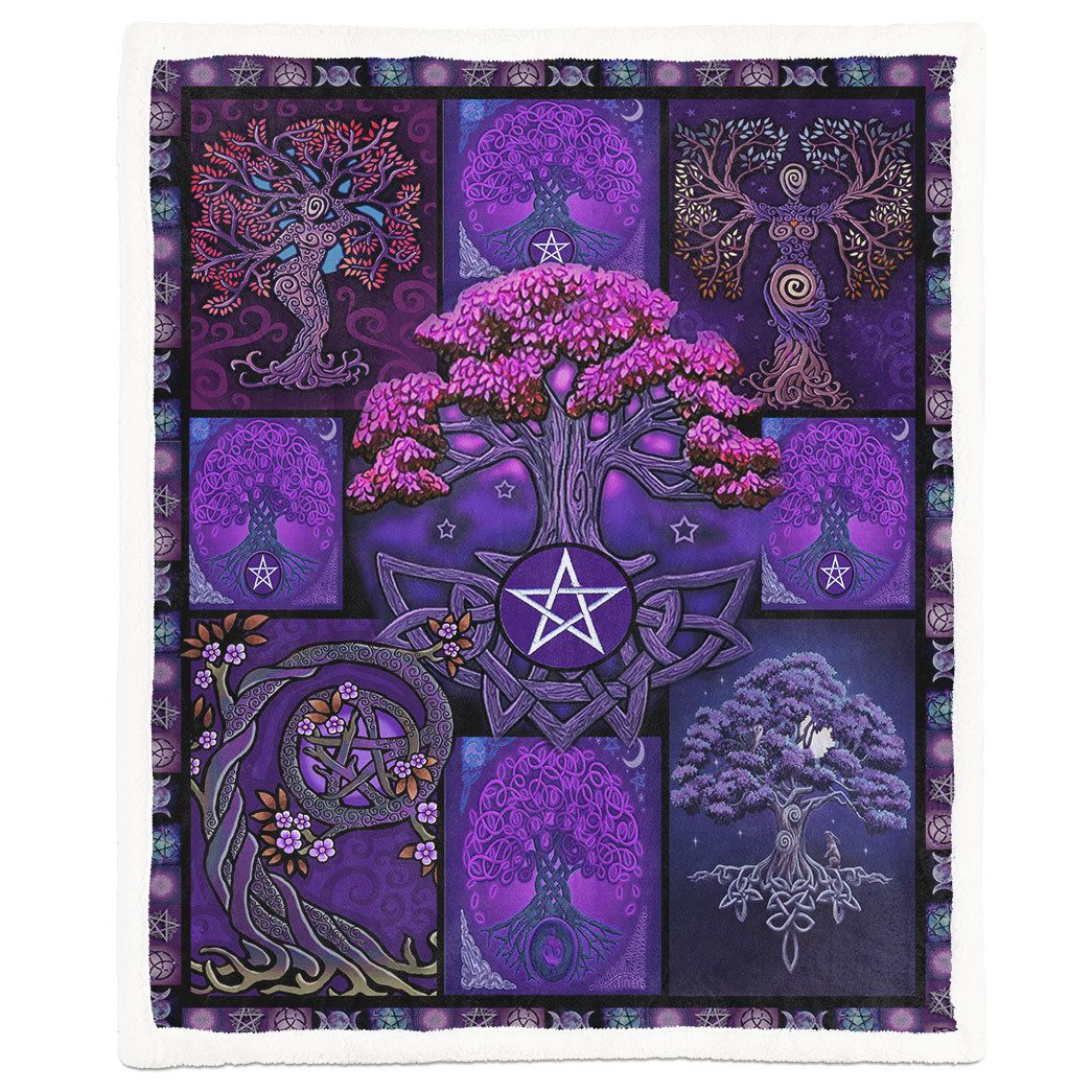 Alldaytee Tree Of Life Wicca Blanket 3