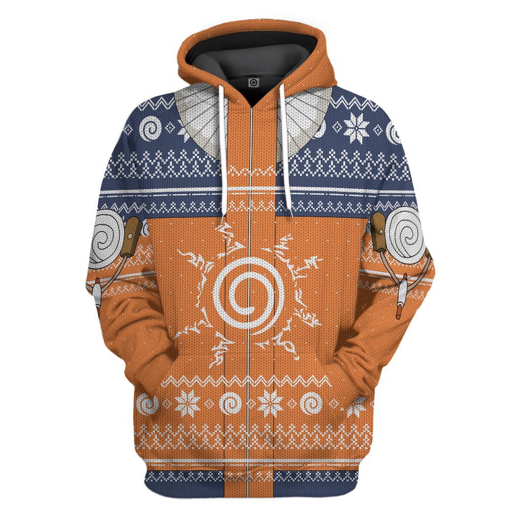 Uzumaki Naruto Ugly Christmas Sweater All Over Print T-Shirt Hoodie Fan Gifts Idea