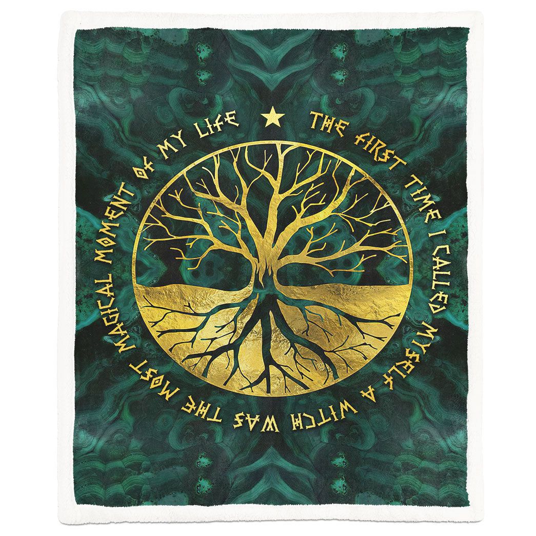 Alldaytee Wicca Tree Of Life Blanket