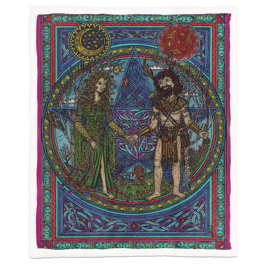 Alldaytee Wiccan Origin Blanket