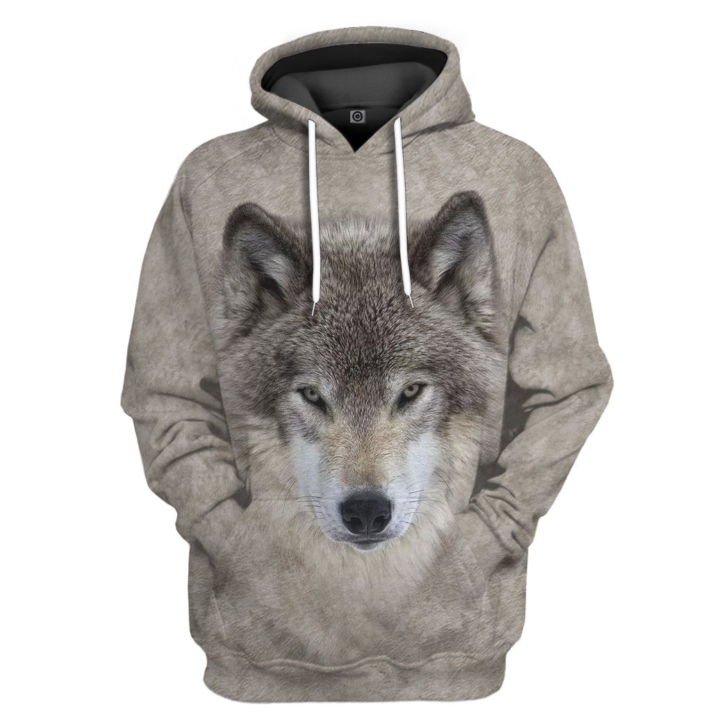 Wolf Front And Back Tshirt Hoodie Apparel