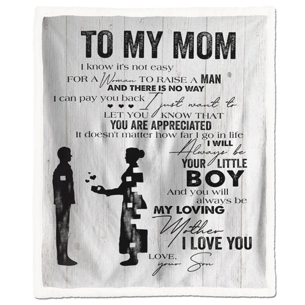 Alldaytee You Will Always Be My Loving Mother Love From Son Blanket