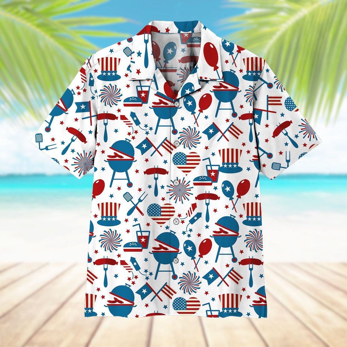 4th Of July Hawaii Shirt