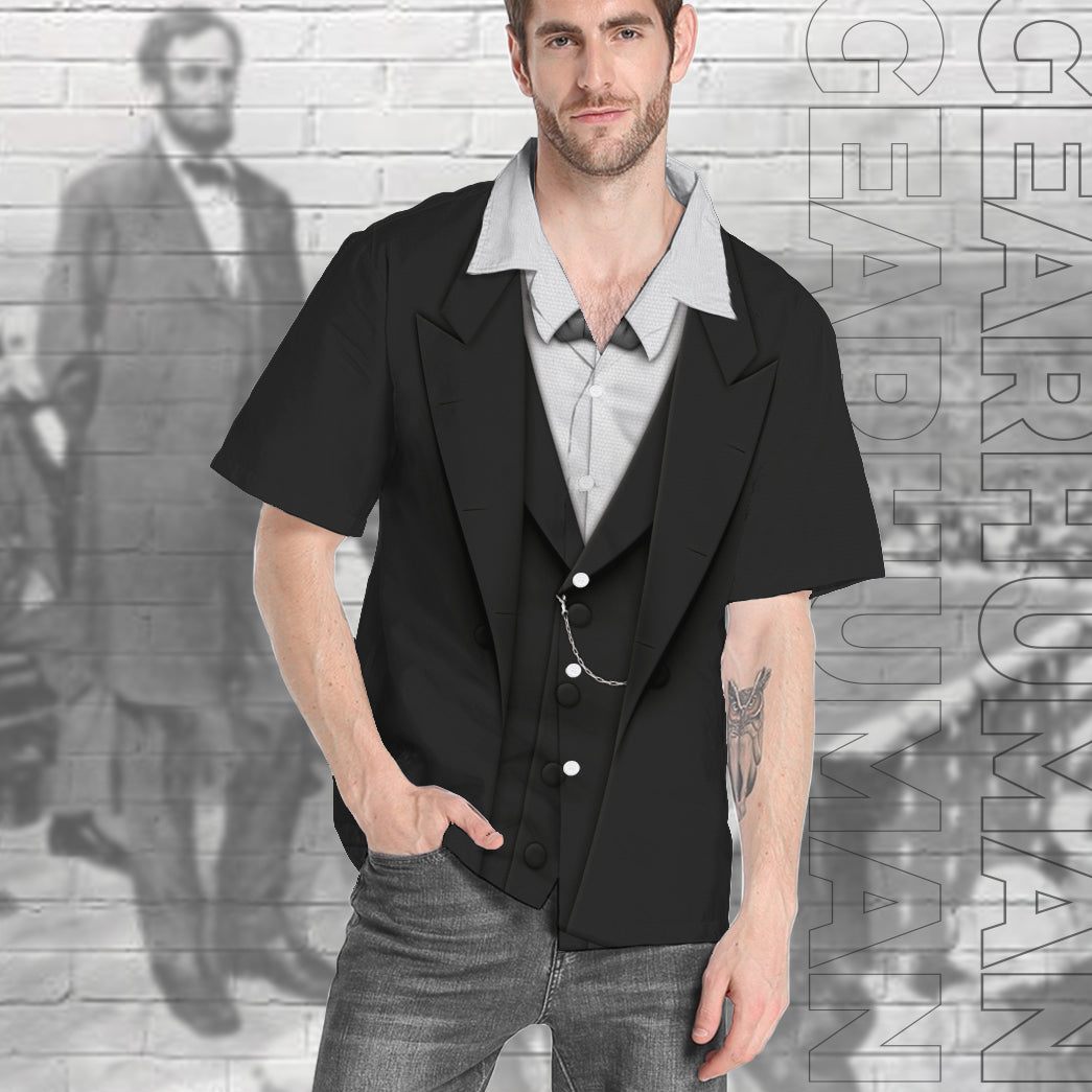 Abraham Lincoln Custom Short Sleeve Shirt 9