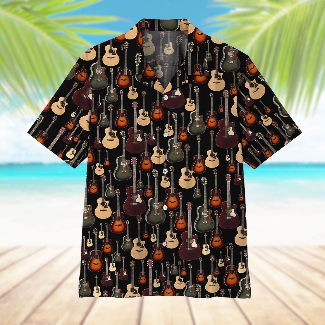 Acoustic Guitar Custom Hawaii Shirt 9