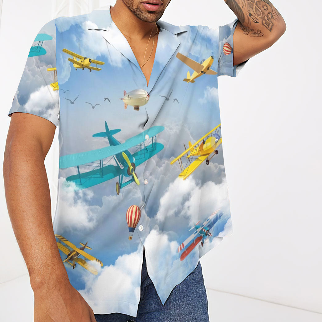 Aerobatic Planes Custom Hawaii Shirt 3