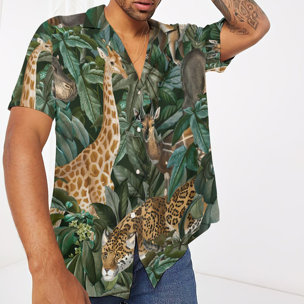 African Wild Animal Hawaii Shirt