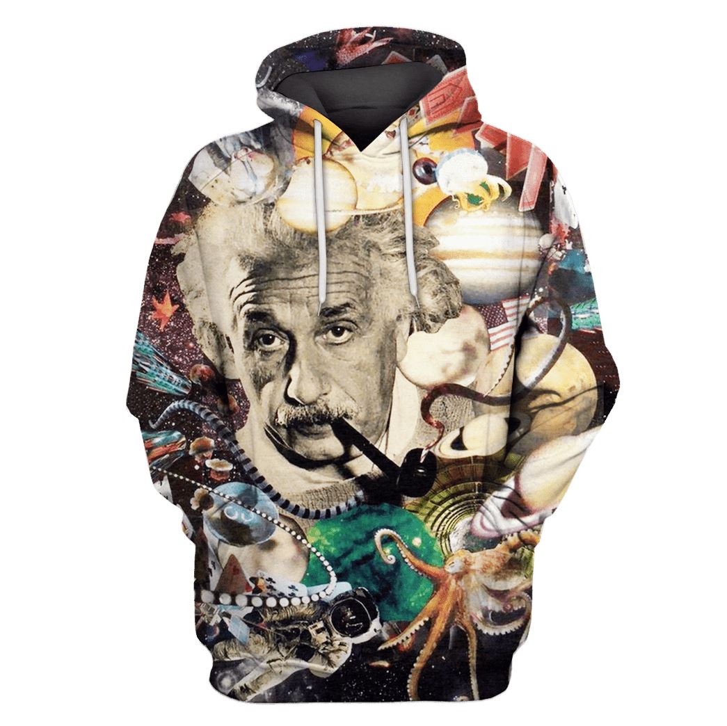 Albert Einstein thinking T-Shirts – Zip Hoodies Apparel