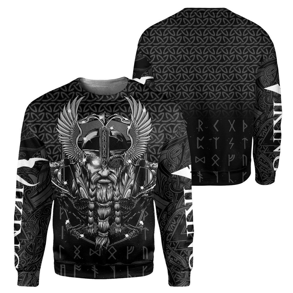 All Black Viking Unique All Over Print T-Shirt Hoodie Gift Ideas 1