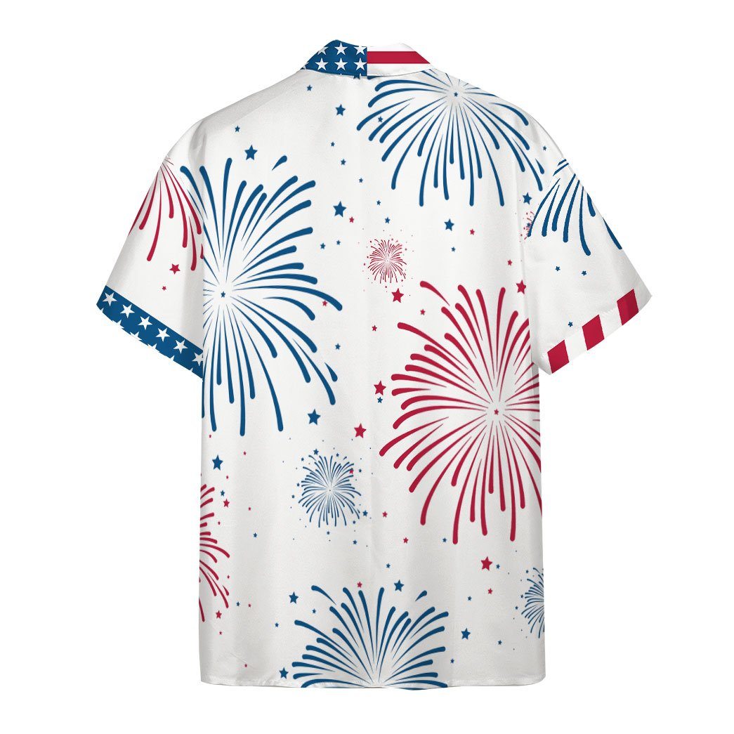 America Independence Day Horses Custom Short Sleeve Shirt 1