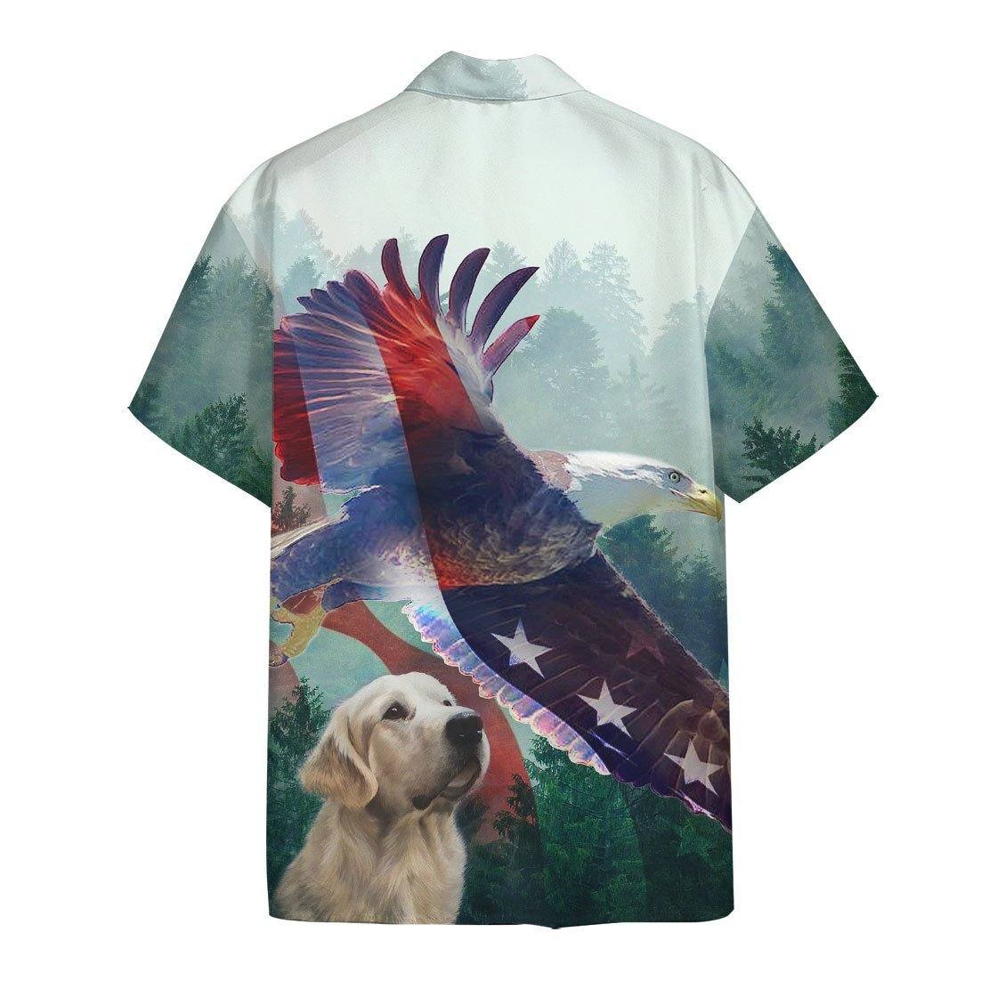American Eagle And Dog Hawaii Shirt 1